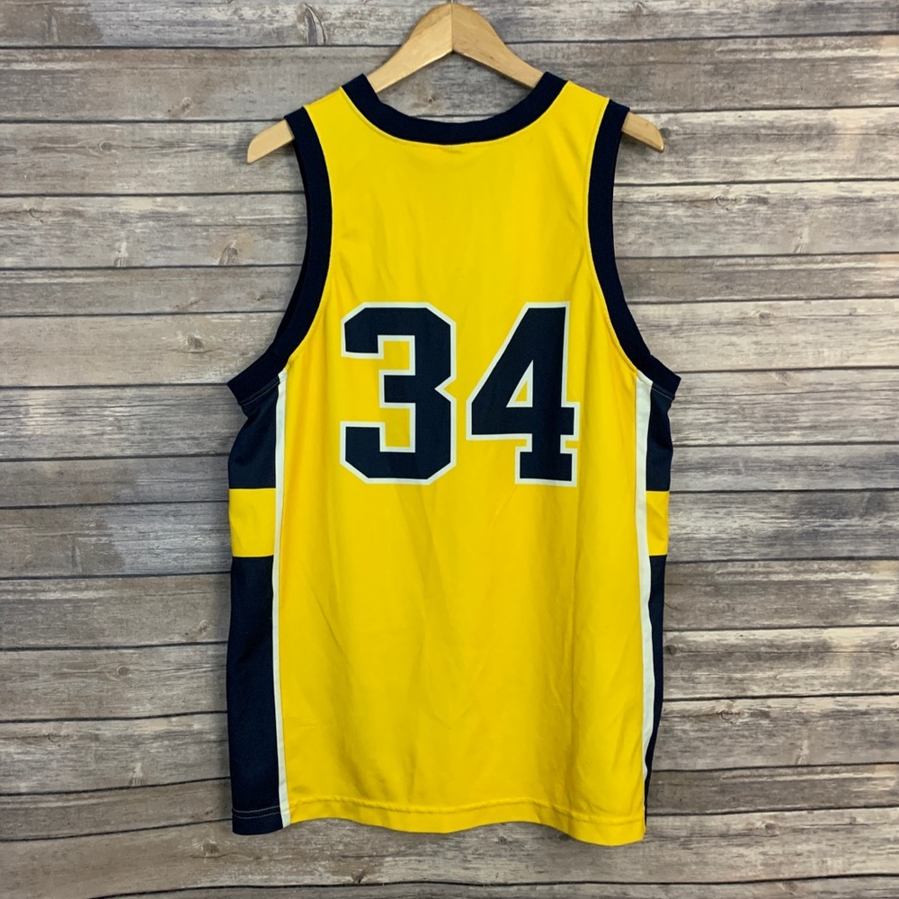 Vintage Michigan Wolverines #34 Yellow Jersey - Picture 3 of 6